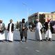 تظاهرة ضد قصف الحوثيين لمناطق يمنية سنية ـ الأناضول