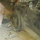 آثار الانفجار على سيارة المتحدث باسم فتح بغزة فايز أبو عيطة - فيس بوك