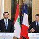 لبنان فرنسا الحريري ماكرون - جيتي