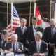 لحظة توقيع اتفاقية وادي عربة بين الأردن وإسرائيل عام 1994- جيتي
