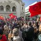 مظاهرات في تونس احتجاجا على عدم تفعيل القانون 38 (الأناضول)