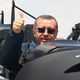 أردوغان في طائرة تدريب تركية في حفل لصناعة الطائرات التركية - تركيا - أ ف ب
