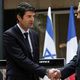 رئيس الوزراء الإسرائيلي بنيمين نتنياهو والسفير الفرنسي بإسرائيل ـ أ ف ب