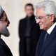 حسن روحاني والرئيس الإيطالي سيرجيو ماتاريلا- إيران إيطاليا- أ ف ب