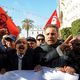 تونسيون يحتجون قي الذكر السابعة للثورة - أ ف ب