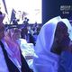الكلباني بجانب المطرب محمد عبده في مؤتمر الهيئة- تويتر