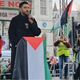 محمد الكرد- مظاهرة دعم غزة فلسطين- ساحة البرلمان لندن بريطانيا