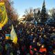 جموع من المتظاهرين يحاصرون مقر الحكومة في أوكرانيا - ا ف ب