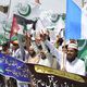 باكستانيون في تظاهرة نصرة لفلسطين- جيتي