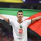 المغرب علم فلسطين مونديال قطر جيتي