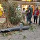 أحد صواريخ المقاومة التي سقطت في شارع الملك جورج وسط تل أبيب- إكس