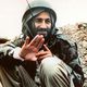 ابن لادن خلال قتاله بافغانستان في الثمانينات