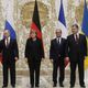 رؤساء أوروبا وأوكرانيا وروسيا لاعقد اتفاق بن روسيا وأوكرانيا ـ أ ف ب