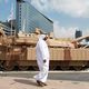 دبابة قتالية في معرض الدفاع الدولي في أبو ظبي