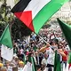 الجزائر ـ فلسطين ـ أعلام ومظاهرات ـ فيسبوك