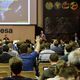 مشهد من المؤتمر المنعقد في فراسكاتي، ايطاليا، لبحث شؤون الدفاع الفضائي في مقر وكالة الفضاء الاوروبية
