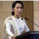 زعيمة ميانمار "بورما" أونغ سان سو تشي - أ ف ب