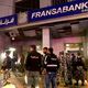 اعتداء بقنبلة على فرع مصرف فرنسبنك في مدينة صيدا في لبنان جيتي