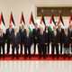 الحكومة الفلسطينية برئاسة محمد مصطفى خلال أداء اليمين في رام الله- وفا