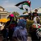 امريكا جامعة كولومبيا احتجاجات طلاب دعما ل فلسطين غزة - جيتي