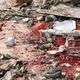 آثار الدماء والدمار الذي أحدثته براميل النظام في حلب - تويتر