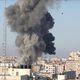 قصف إسرائيل لغزة الثلاثاء 16 أيار (الأناضول)