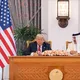 ترامب وتميم في قطر - الأناضول