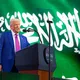 ترامب أعلن رفع العقوبات خلال كلمته بمنتدى سعودي أمريكي في الرياض- واس