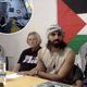 جانب من المؤتمر الصحفي للمشاركين في الأسطول- البث الحي للمؤتمر