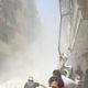 حلب - حي السكري - سقوط برميل متفجر (16-6-2014