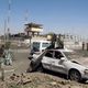 تفجير سيارة مفخخة في كابول افغانستان استهدفت موكب قوات اجنبية 30/6/2015 ا ف ب