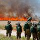 احراق اراضي مستوطات في غزة - جيتي
