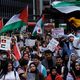 متضامنون مع فلسطين في بروكسيل.. الأناضول