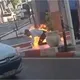 صورة الناشط الجزائري يحترق
