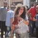 إصابة الصحفية بيان أبو سلطان في مجزرة استراحة الباقة على شاطئ مدينة غزة- جيتي