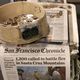 بيع صحيفة سان فرانسيسكو كرونيكل في 26 تشرين الاول/اكتوبر 2009 في سان فرانسيسكو
