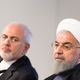 الرئيس الإيراني روحاني ووزير خارجيته محمد جواد ظريف في النمسا - جيتي