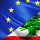 علم لبنان و الاتحاد الاوروبي موقع الاتحاد اللاوروبي