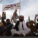 مجموعة من أنصار حركة طالبان بعد وفاة الملا عمر في أفغانستان ـ أ ف ب