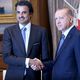 امير قطر  و أردوغان - الأناضول