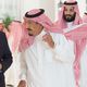 محمد بن سلمان (يسار) ملك السعودية سلمان (وسط) وعبدالفتاح السيسي مصر - جيتي