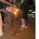 ليبييا حرق العلم الاسرائيلي في الزنتان احتجاجا على لقاء المنقوش كوهين تويتر