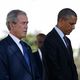 الرئيسان الأمريكيات باراك أوباما وجورج بوش الابن _ أرشيفية