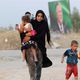 نازحون عراقيون فروا إلى سورية هربا من العنف في الموصل- رويترز