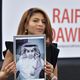 إنصاف حيدر زوجة المدون السعودي رائف بدوي- أ ف ب
