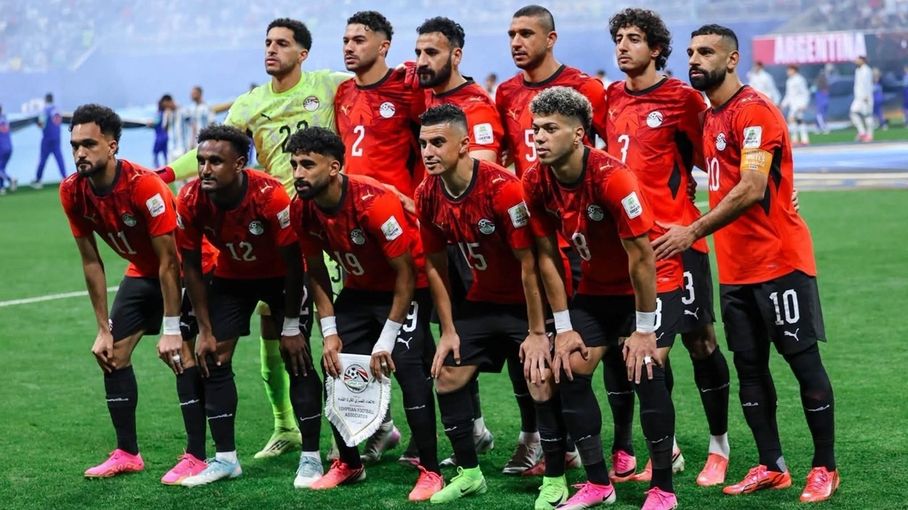 هيثم حسن خلال مواجهة الأرجنتين في كأس العالم